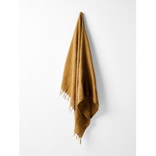 Fringed Vintage Linen Throw
